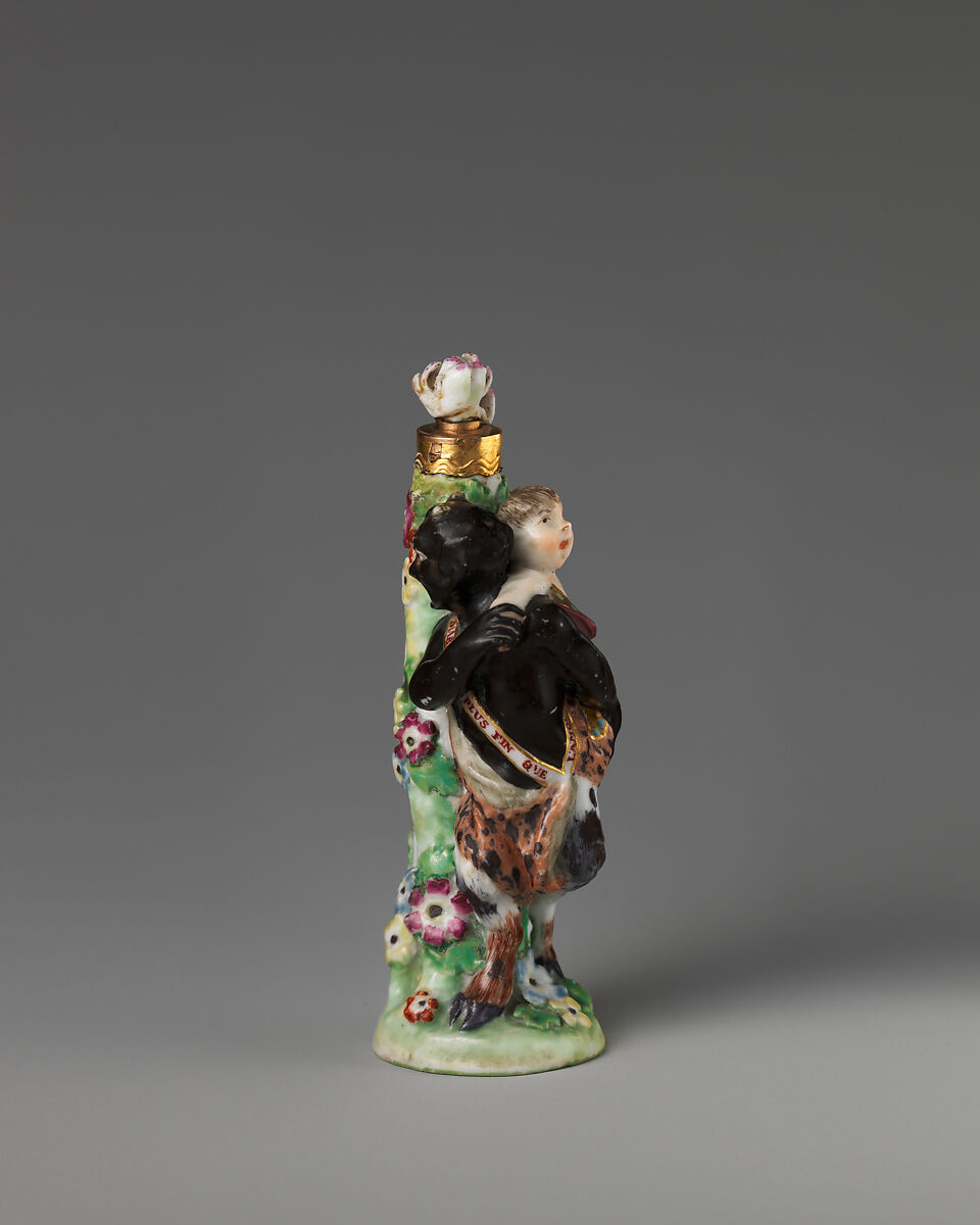 Cupid and devil in a group, Chelsea Porcelain Manufactory (British, 1745–1784, Gold Anchor Period, 1759–69), Soft-paste porcelain, British, Chelsea