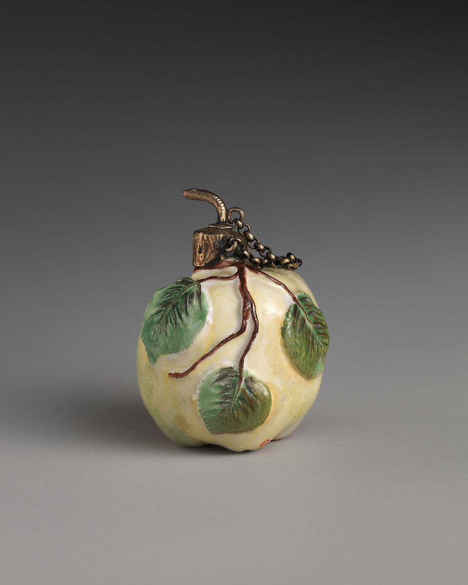 Apple, Chelsea Porcelain Manufactory (British, 1744–1784), Soft-paste porcelain, British, Chelsea 