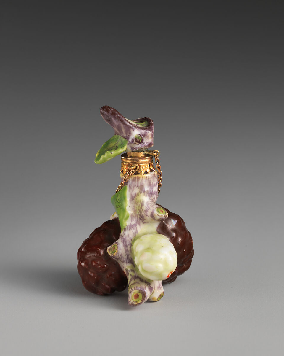 Fruit cluster, Chelsea Porcelain Manufactory (British, 1745–1784, Red Anchor Period, ca. 1753–58), Soft-paste porcelain, British, Chelsea