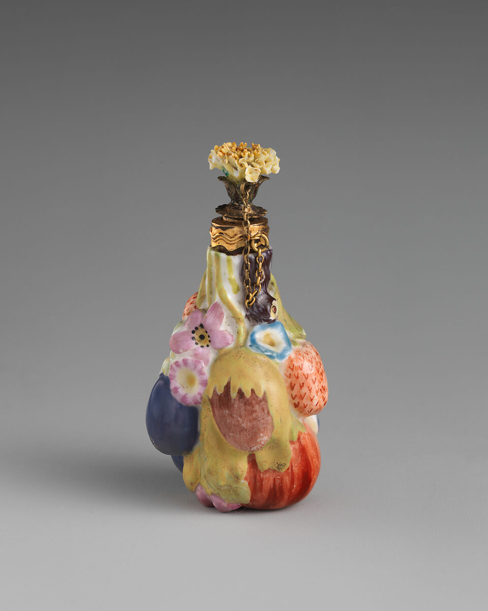 Fruit and flowers, Chelsea Porcelain Manufactory (British, 1745–1784, Red Anchor Period, ca. 1753–58), Soft-paste porcelain, British, Chelsea 