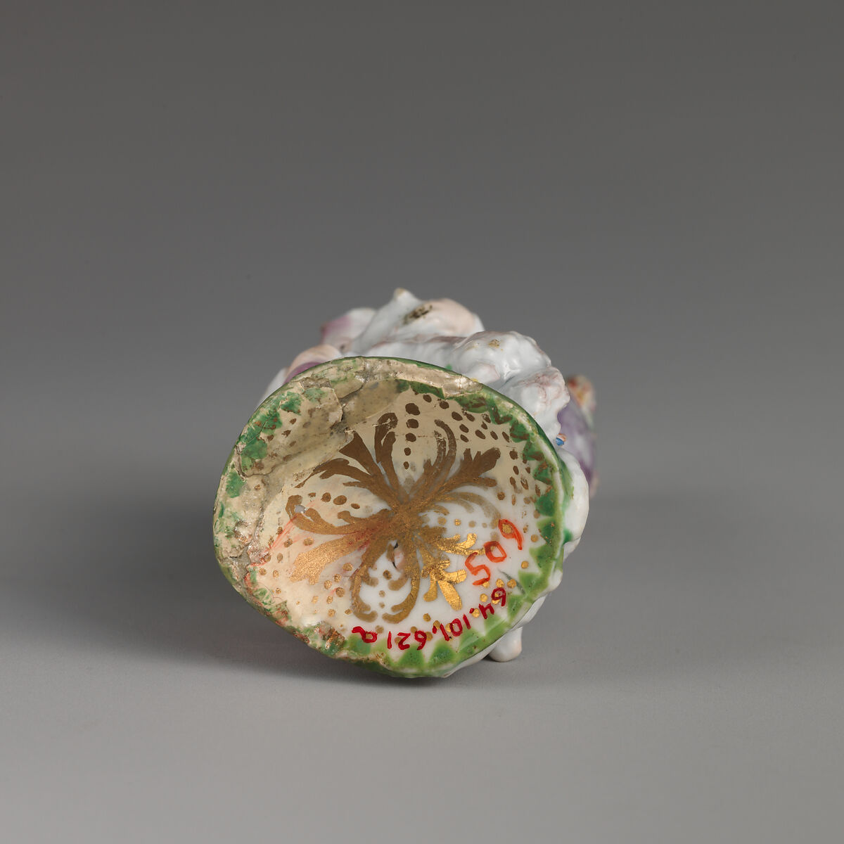 Girl with lambs, Chelsea Porcelain Manufactory (British, 1745–1784, Gold Anchor Period, 1759–69), Soft-paste porcelain, British, Chelsea