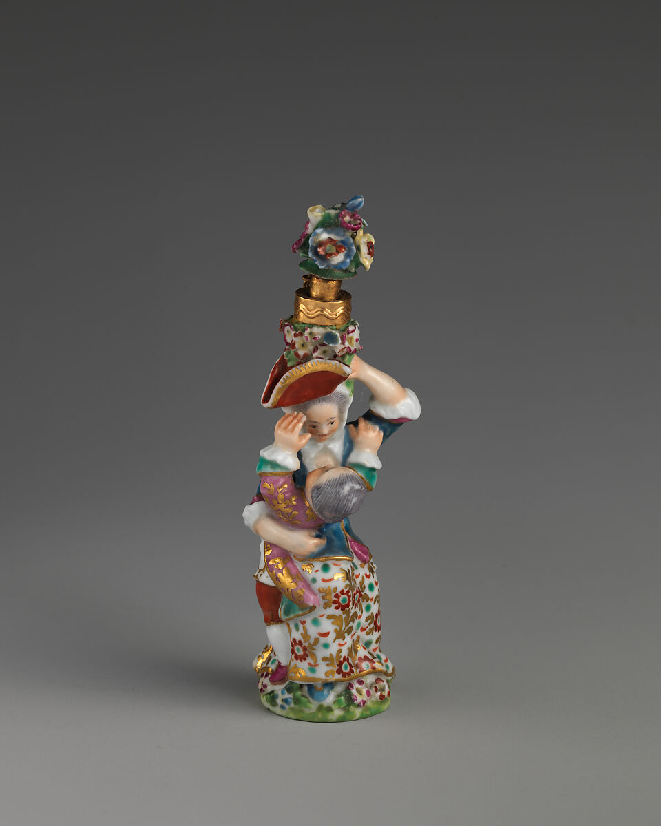 Lady with boy, Chelsea Porcelain Manufactory (British, 1745–1784, Gold Anchor Period, 1759–69), Soft-paste porcelain, British, Chelsea