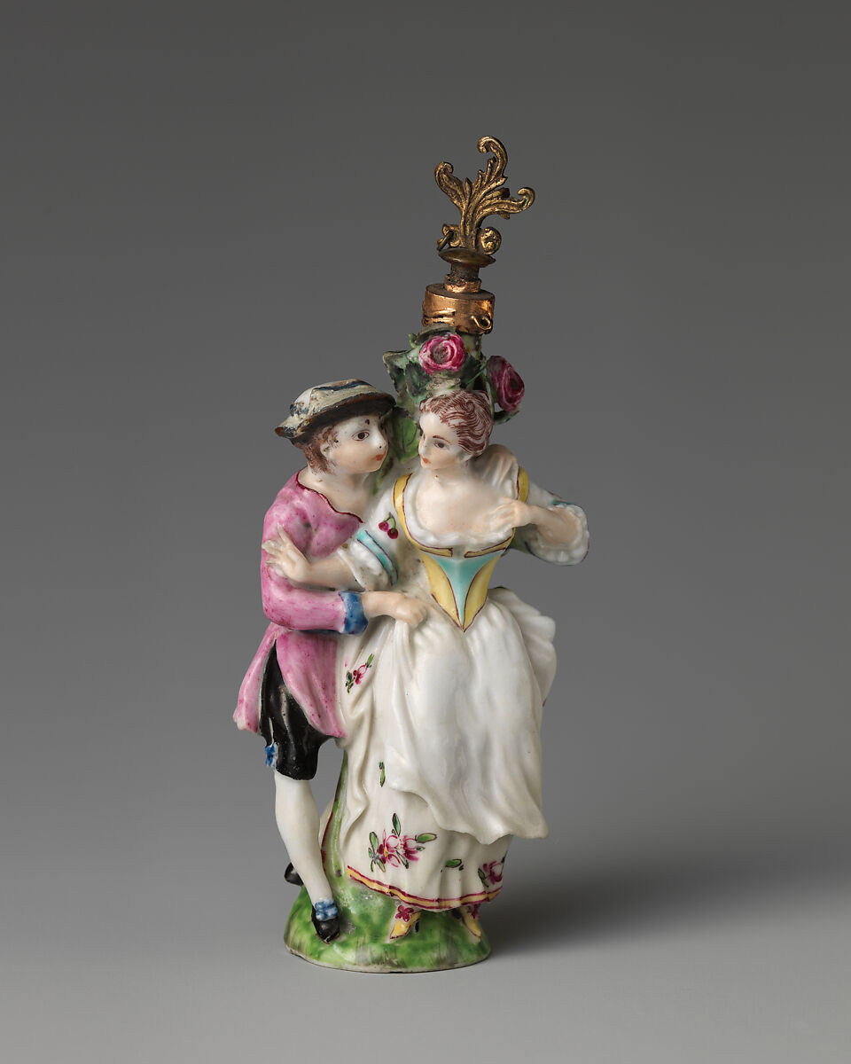 Two lovers, Saint James&#39;s Factory (British, ca. 1748/49–1760), Soft-paste porcelain, British, London 