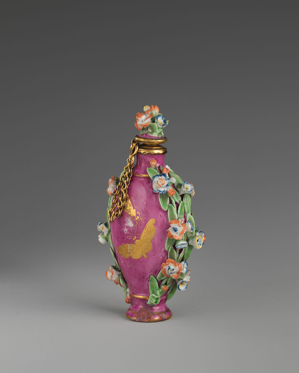 Flagon, Chelsea Porcelain Manufactory (British, 1745–1784, Gold Anchor Period, 1759–69), Soft-paste porcelain, British, Chelsea 