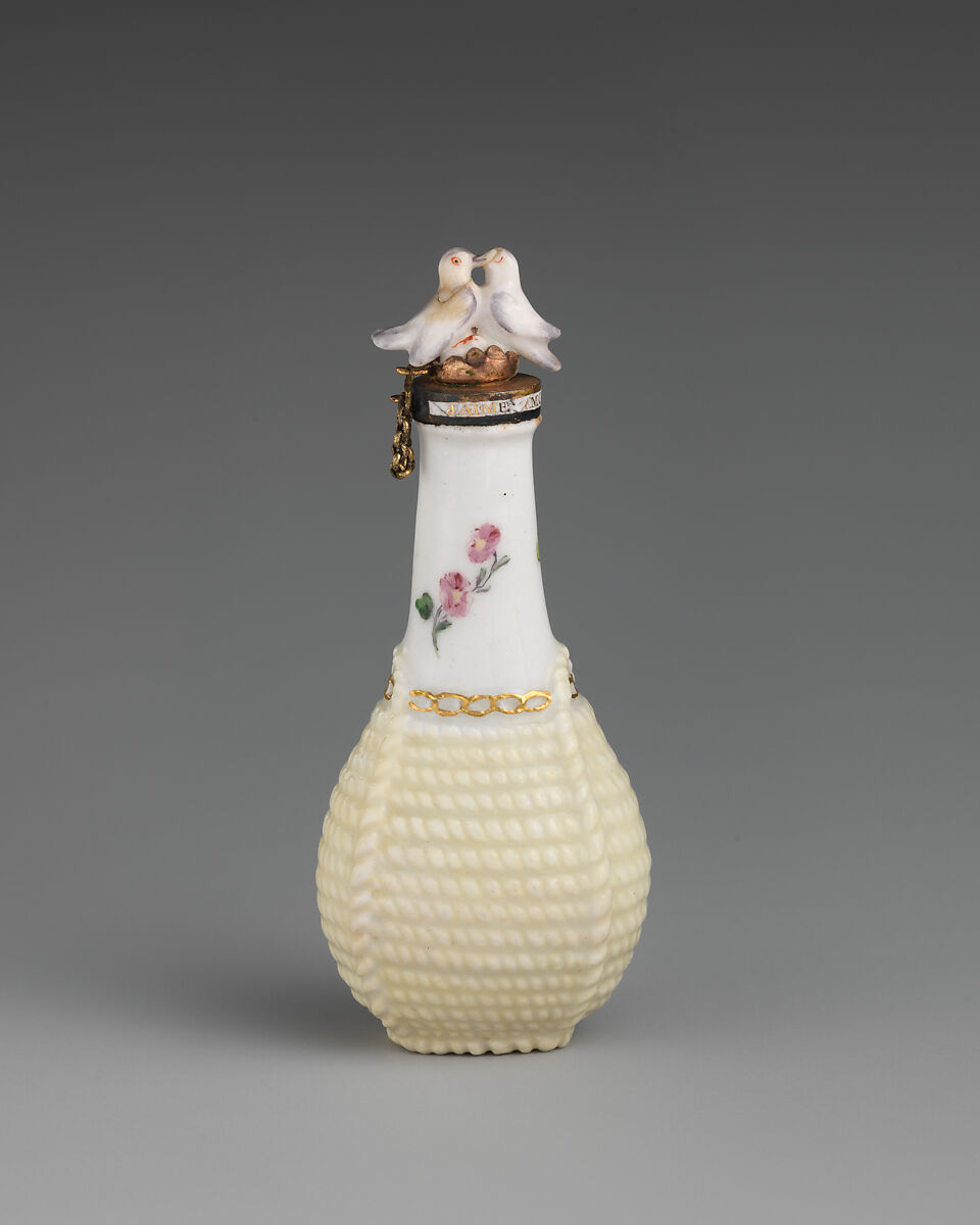 Flagon, Chelsea Porcelain Manufactory (British, 1745–1784, Red Anchor Period, ca. 1753–58), Soft-paste porcelain, British, Chelsea