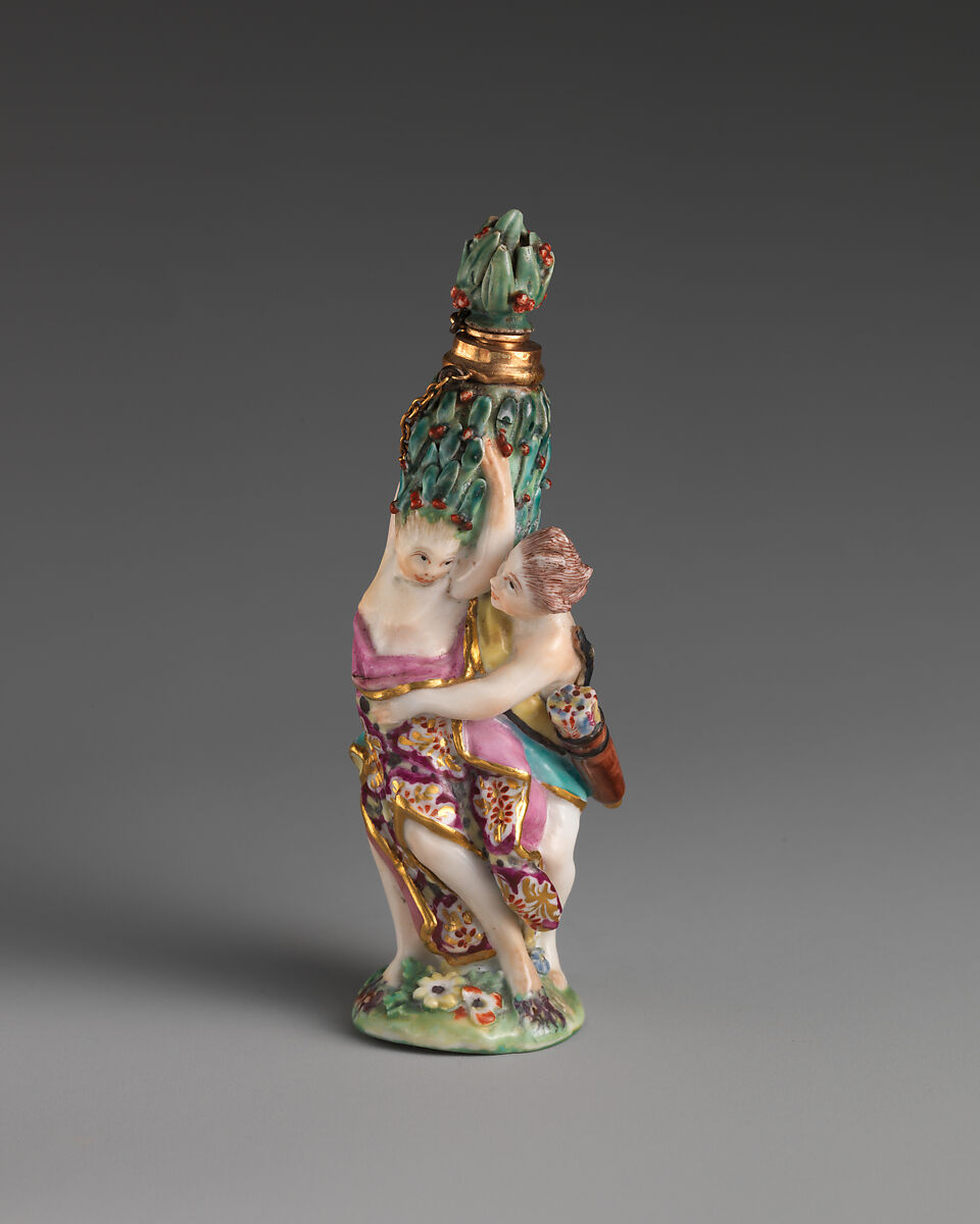 Apollo and Daphne, Chelsea Porcelain Manufactory (British, 1745–1784, Gold Anchor Period, 1759–69), Soft-paste porcelain, British, Chelsea 
