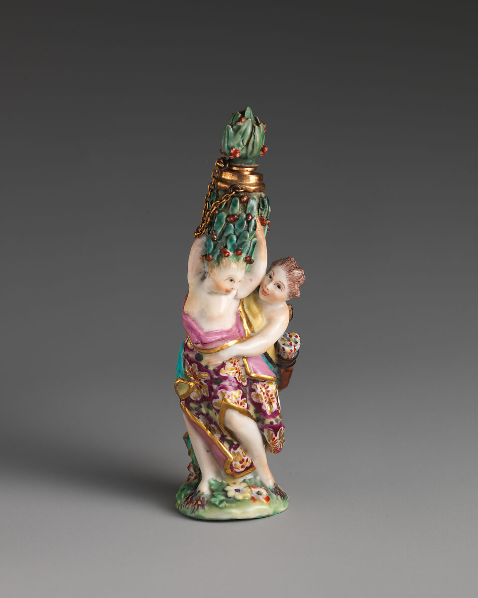 Apollo and Daphne, Chelsea Porcelain Manufactory (British, 1745–1784, Gold Anchor Period, 1759–69), Soft-paste porcelain, British, Chelsea