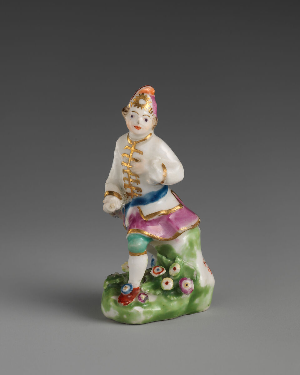 Highlander, Derby Porcelain Manufactory (British, 1751–1785), Soft-paste porcelain, British, Chelsea-Derby 