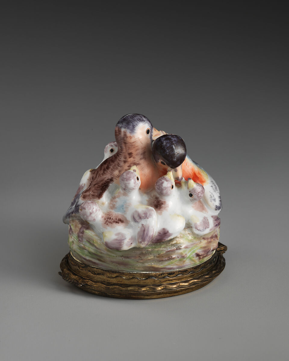 Bird's nest, Chelsea Porcelain Manufactory (British, 1745–1784, Red Anchor Period, ca. 1753–58), Soft-paste porcelain, British, Chelsea 