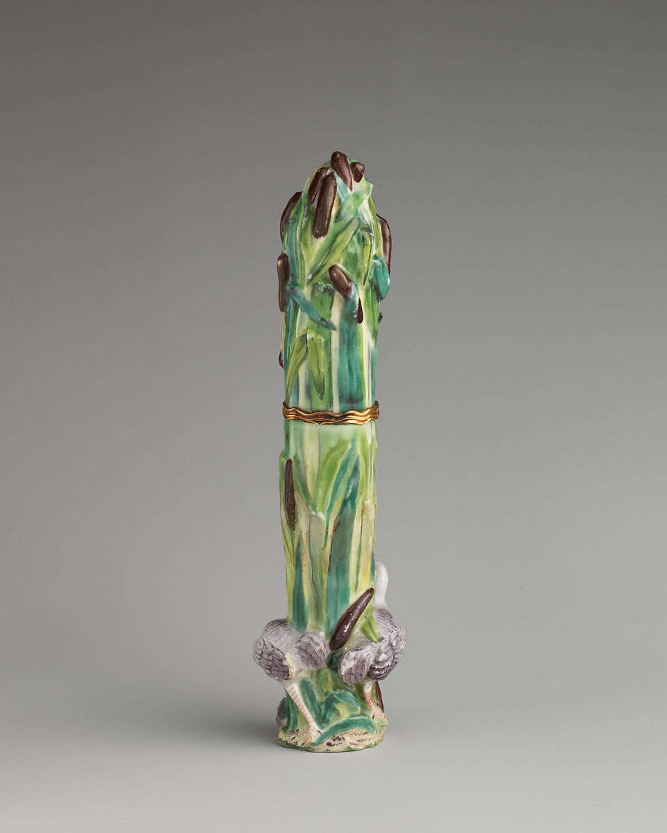 Cranes amid seagrass, Chelsea Porcelain Manufactory (British, 1745–1784, Gold Anchor Period, 1759–69), Soft-paste porcelain, British, Chelsea