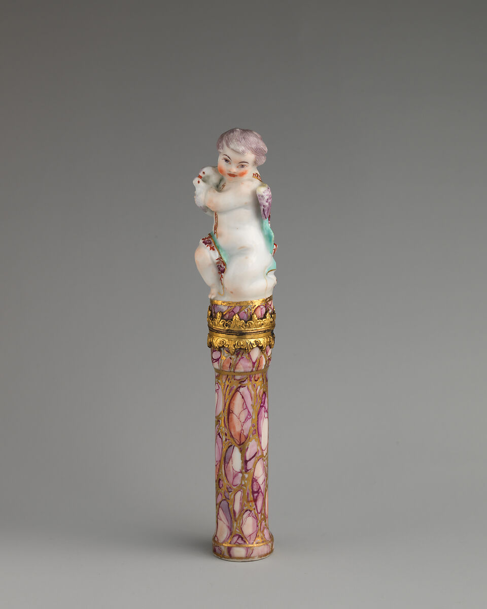 Cupid and doves, Chelsea Porcelain Manufactory (British, 1745–1784, Gold Anchor Period, 1759–69), Soft-paste porcelain, British, Chelsea 
