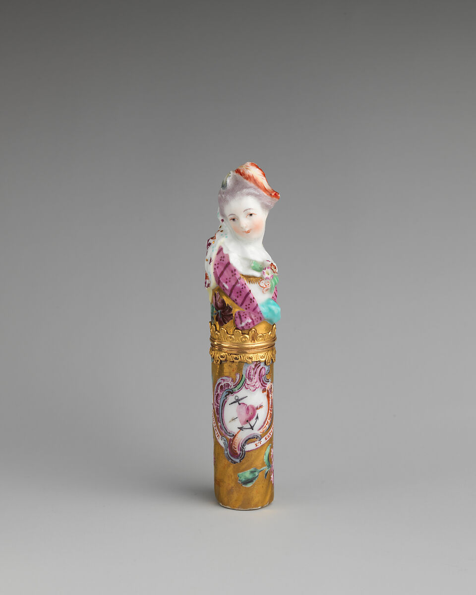 Female bust, Chelsea Porcelain Manufactory (British, 1745–1784, Transitional (Brown Anchor) Period, ca. 1758–1759), Soft-paste porcelain, British, Chelsea 