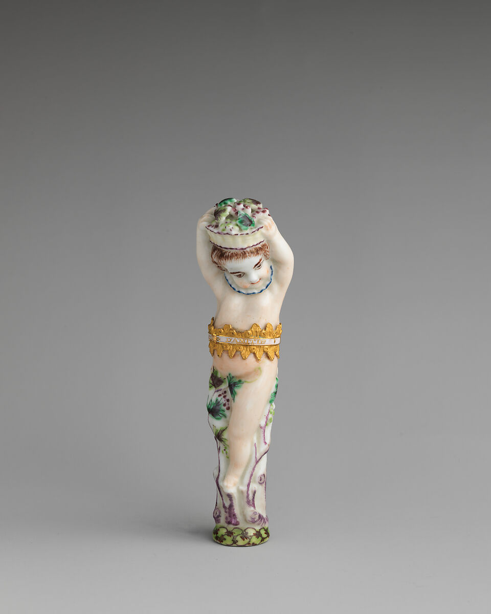 Infant Bacchus, Saint James&#39;s Factory (British, ca. 1748/49–1760), Soft-paste porcelain, British, London 