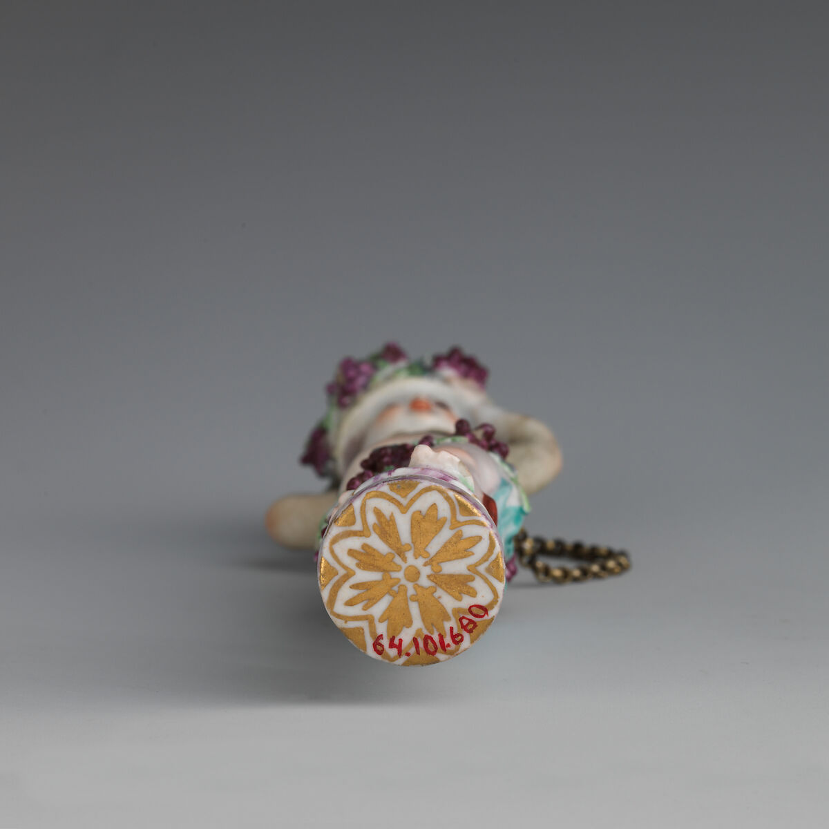 Infant Bacchus, Chelsea Porcelain Manufactory (British, 1745–1784, Transitional (Brown Anchor) Period, ca. 1758–1759), Soft-paste porcelain, British, Chelsea