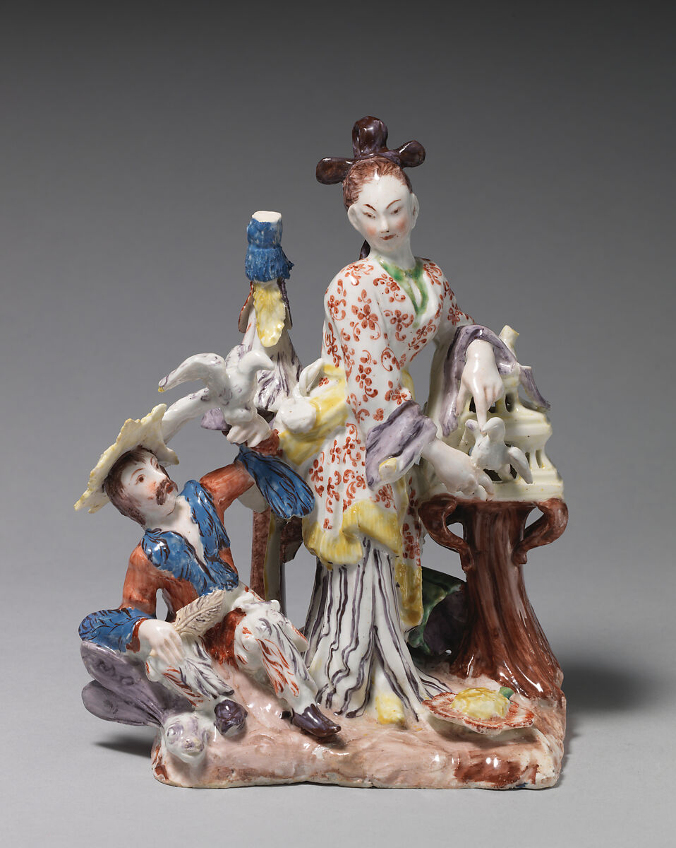Air, Bow Porcelain Factory (British, 1747–1776), Soft-paste porcelain, British, Bow, London