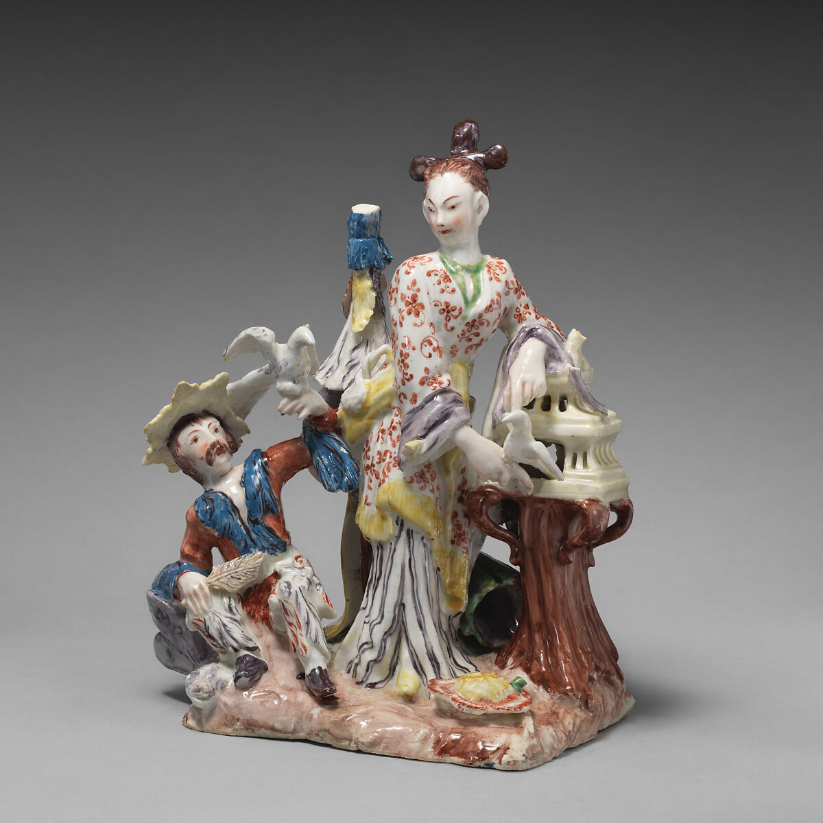 Air, Bow Porcelain Factory (British, 1747–1776), Soft-paste porcelain, British, Bow, London
