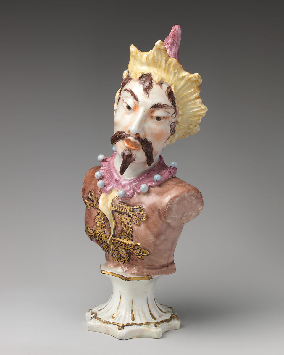 A Mongolian man, Bow Porcelain Factory (British, 1747–1776), Soft-paste porcelain, British, Bow, London 