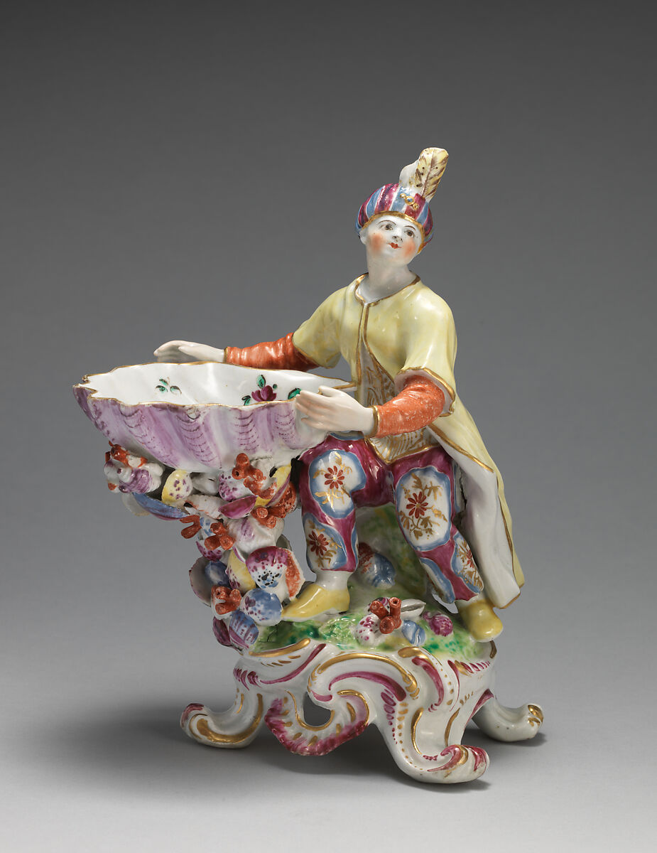 Sweetmeat dish (one of a pair), Bow Porcelain Factory (British, 1747–1776), Soft-paste porcelain, British, Bow, London 