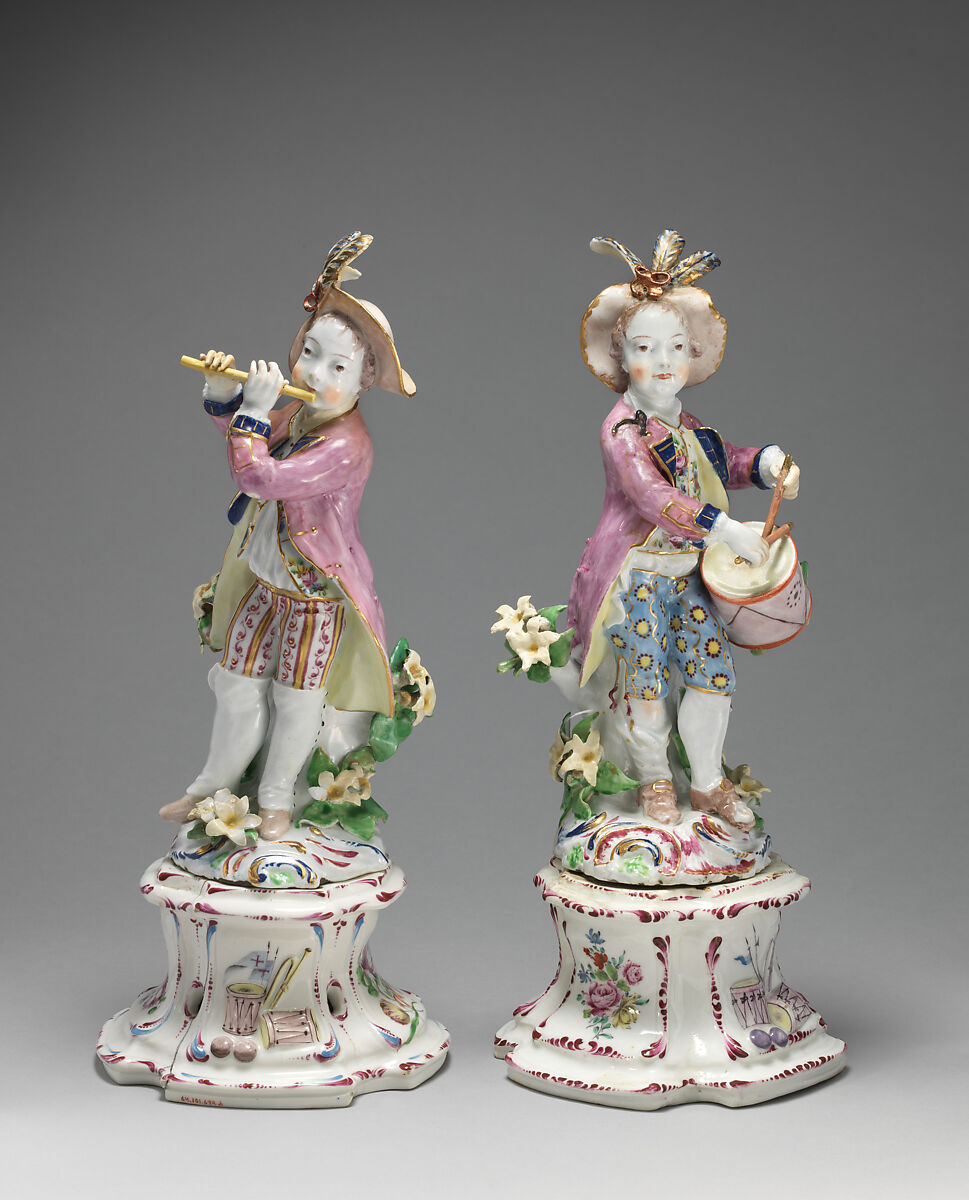 Fife player, Bow Porcelain Factory (British, 1747–1776), Soft-paste porcelain, British, Bow, London
