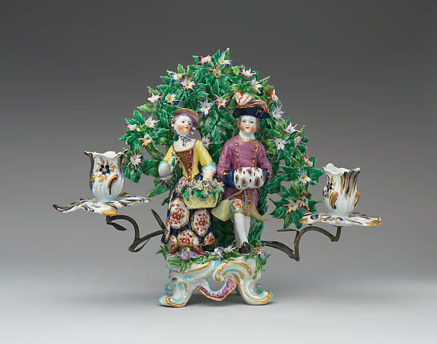 Candelabrum with figures of Summer and Autumn (one of a pair)