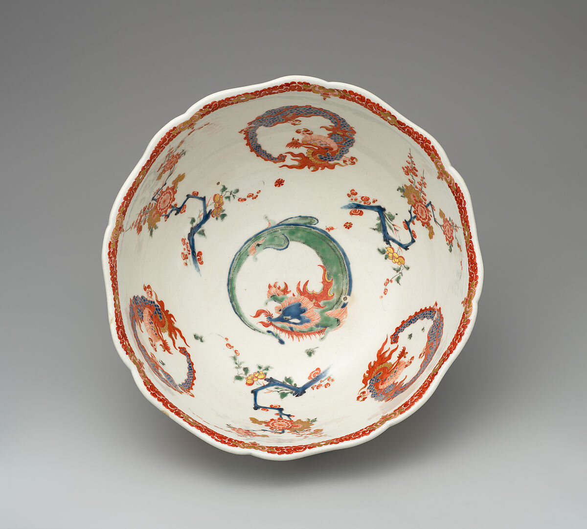 Bowl, Bow Porcelain Factory (British, 1747–1776), Soft-paste porcelain, British, Bow, London