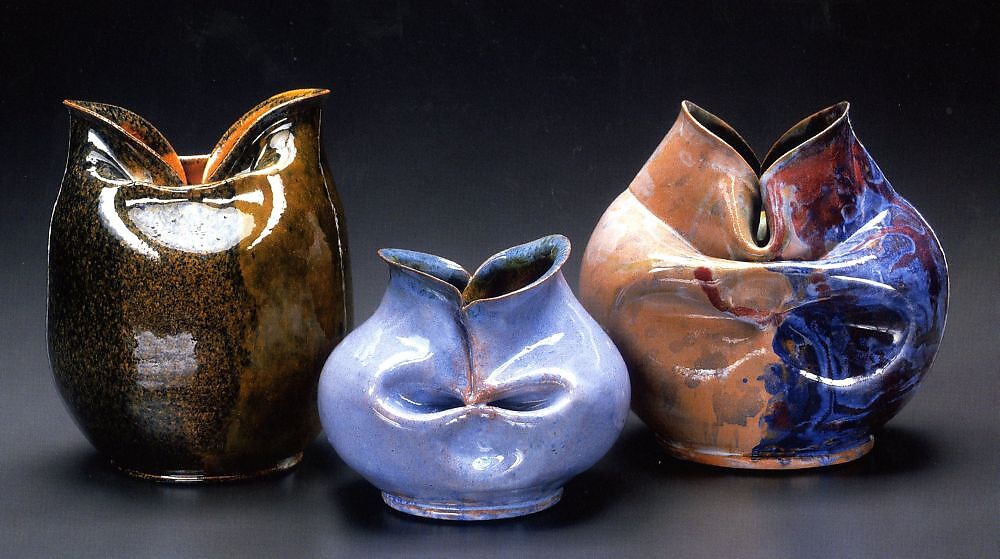 Vase, George E. Ohr (American, Biloxi, Mississippi 1857–1918  Biloxi, Mississippi), Earthenware, American