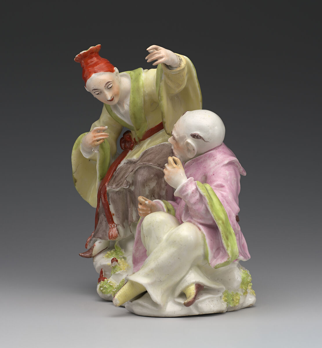 Chinoiserie group, Derby Porcelain Manufactory (British, 1751–1785), Soft-paste porcelain, British, Derby