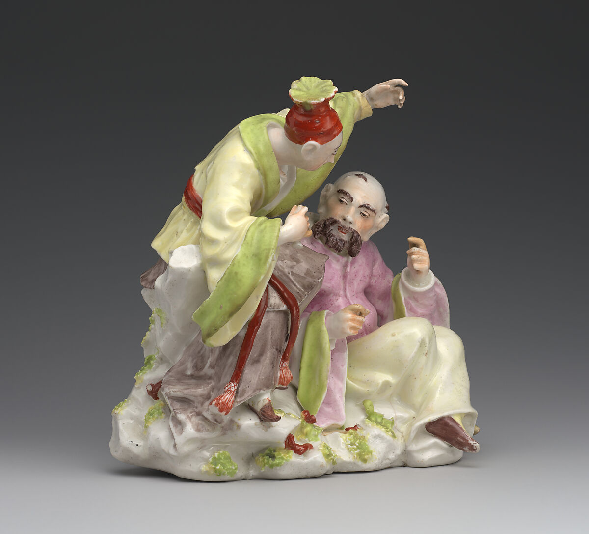 Chinoiserie group, Derby Porcelain Manufactory (British, 1751–1785), Soft-paste porcelain, British, Derby