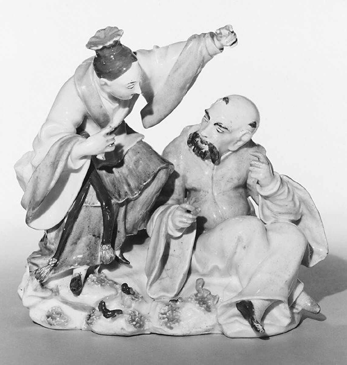 Chinoiserie group, Derby Porcelain Manufactory (British, 1751–1785), Soft-paste porcelain, British, Derby 