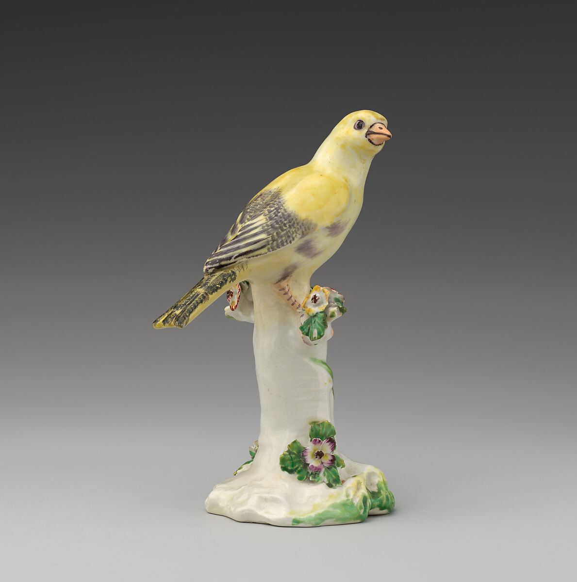 Pair of canaries, Derby Porcelain Manufactory (British, 1751–1785), Soft-paste porcelain, British, Derby