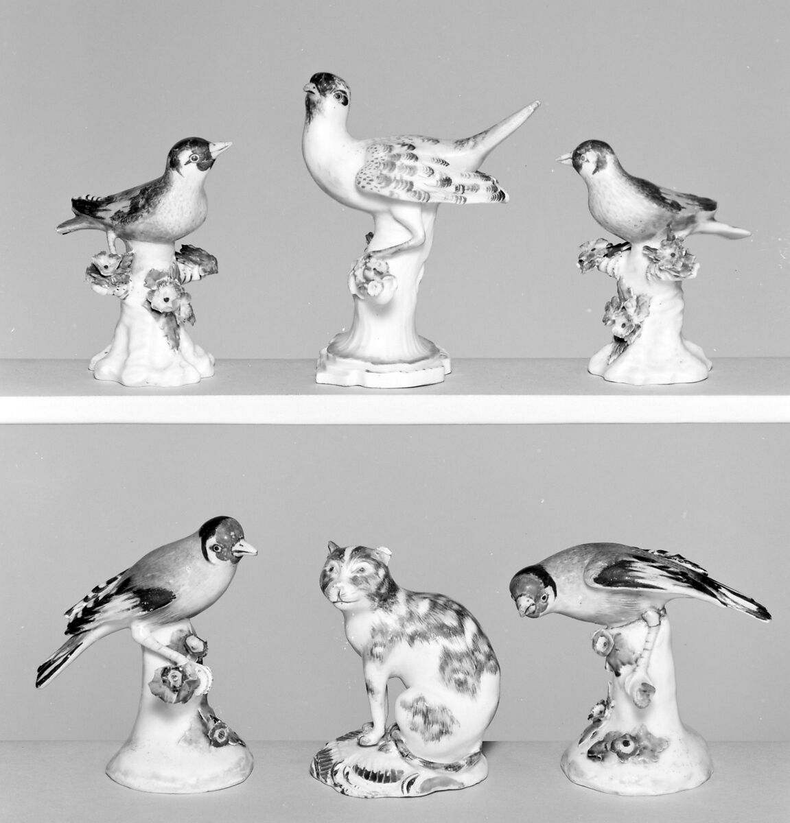 Pair of warblers, Derby Porcelain Manufactory (British, 1751–1785), Soft-paste porcelain, British, Derby 