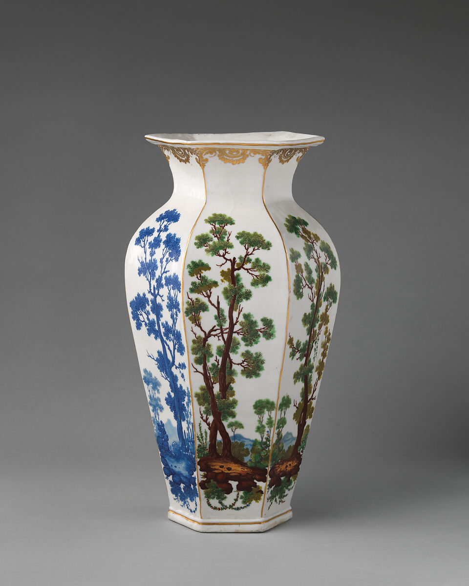 Beaker (part of a garniture), Bristol (British), Hard-paste porcelain, British, Bristol 