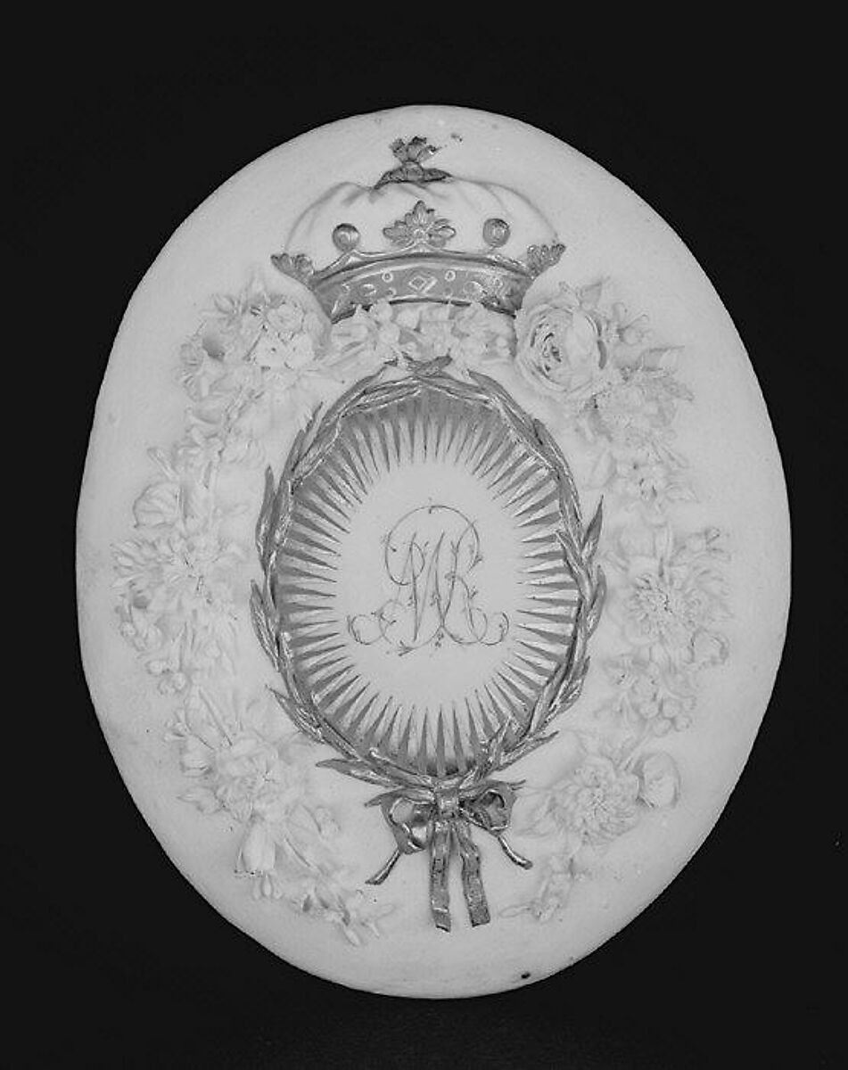 Floral plaque, Probably Thomas Briand (British, active 1742–1780), Hard-paste porcelain, British, Bristol 