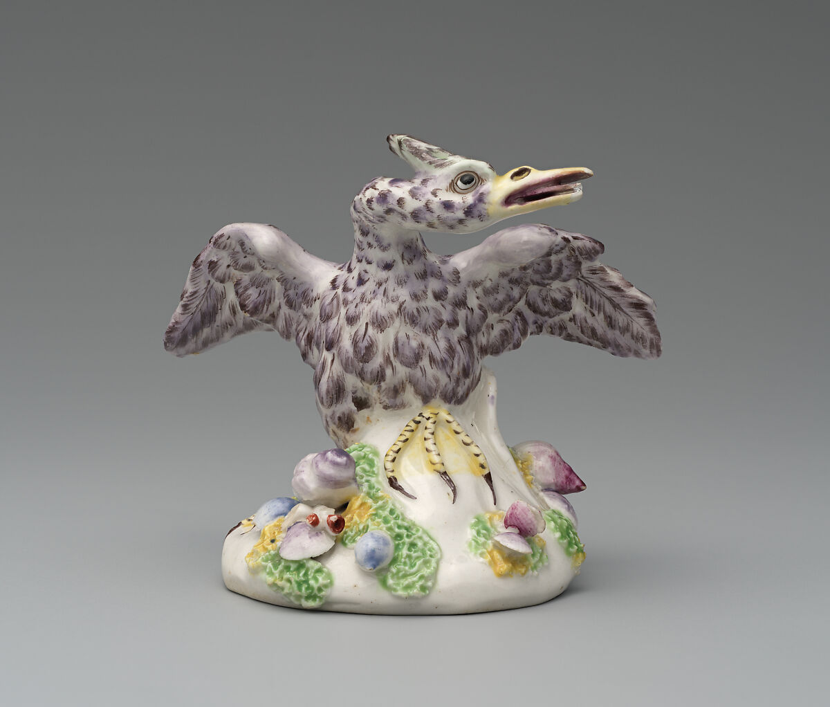 Cormorant, Bow Porcelain Factory (British, 1747–1776), Soft-paste porcelain, British, Bow, London 