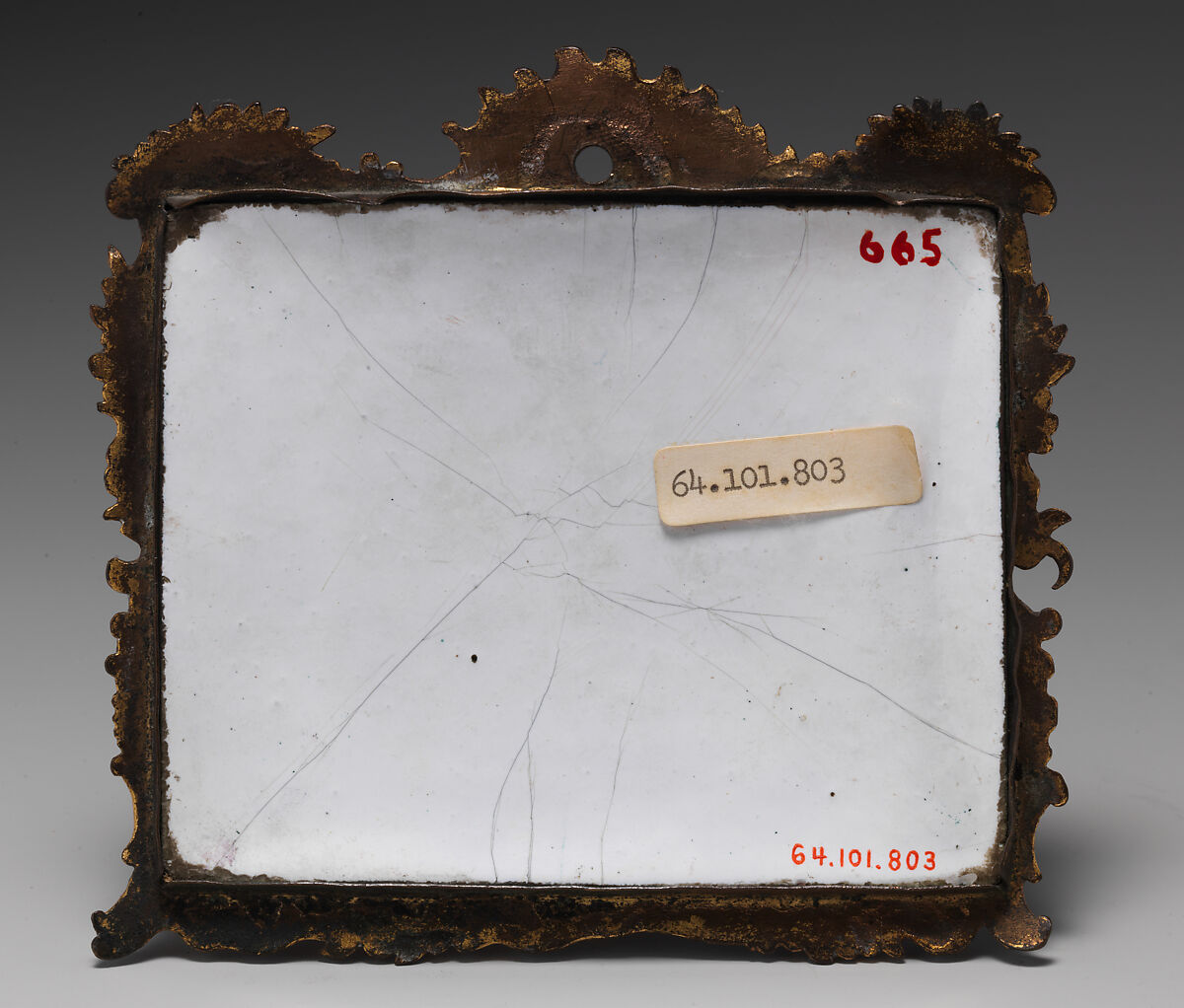 Danaë and the Shower of Gold, Simon Francis Ravenet, the elder (French, Paris 1706–1774 London), Enamel on copper, transfer printed and overenameled, British, Battersea, London