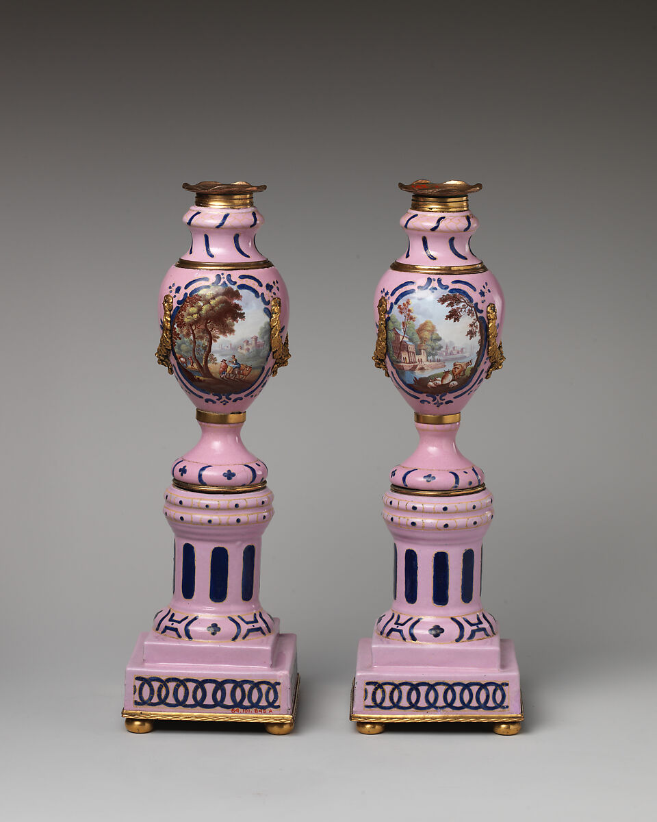 Cassolette with cover (one of a pair), Enamel on copper, British, South Staffordshire, possibly Bilston