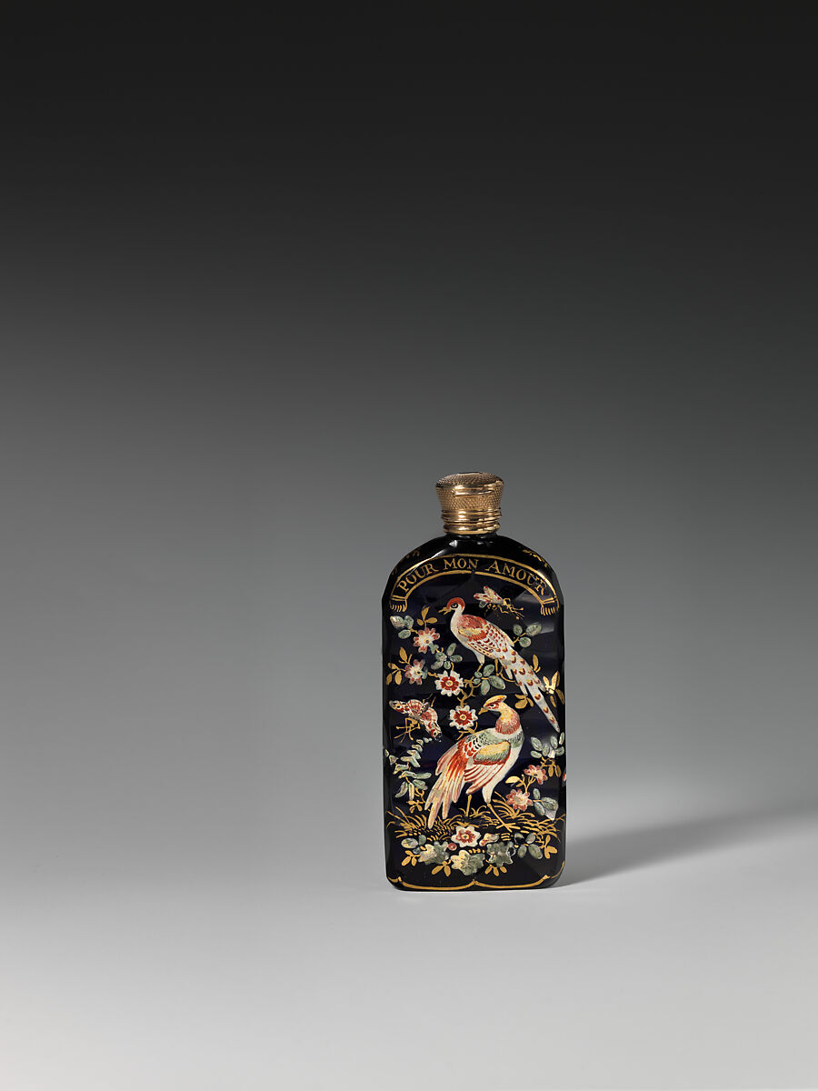 Scent bottle, Giles Atelier, Glass, British, Bristol