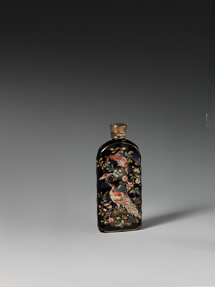 Scent bottle, Giles Atelier, Glass, British, Bristol