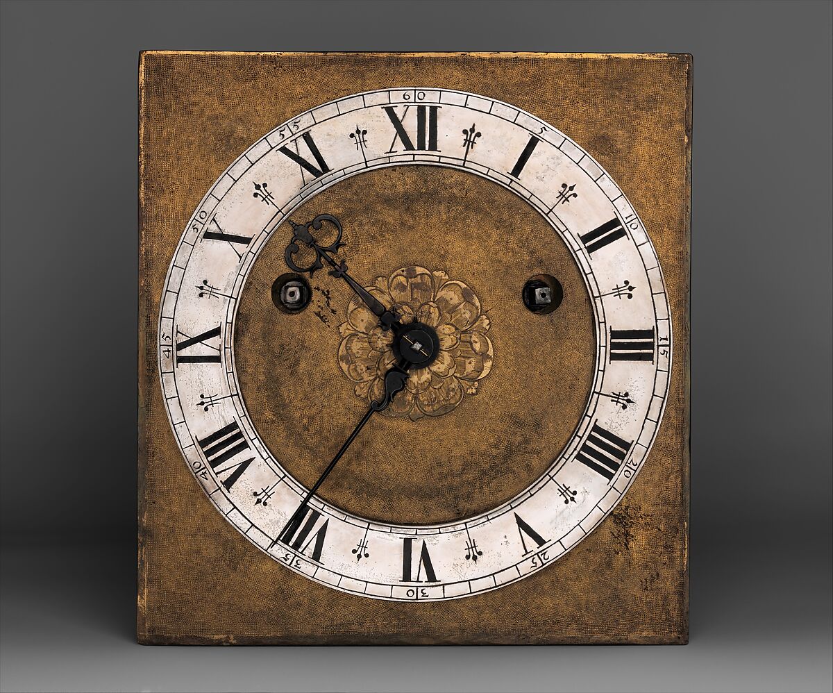 Table or bracket clock, Clockmaker: Edward East (British, 1602–1697), Case: ebonized fruitwood and rosewood with ebony moldings; Dial: gilded brass and silver; Movement: brass and steel, British, London