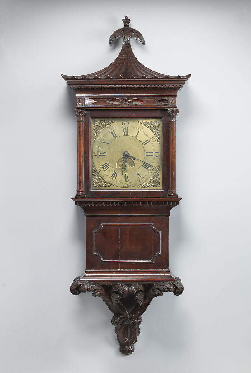Wall clock, Clockmaker: John Jones, Mahogany, British 