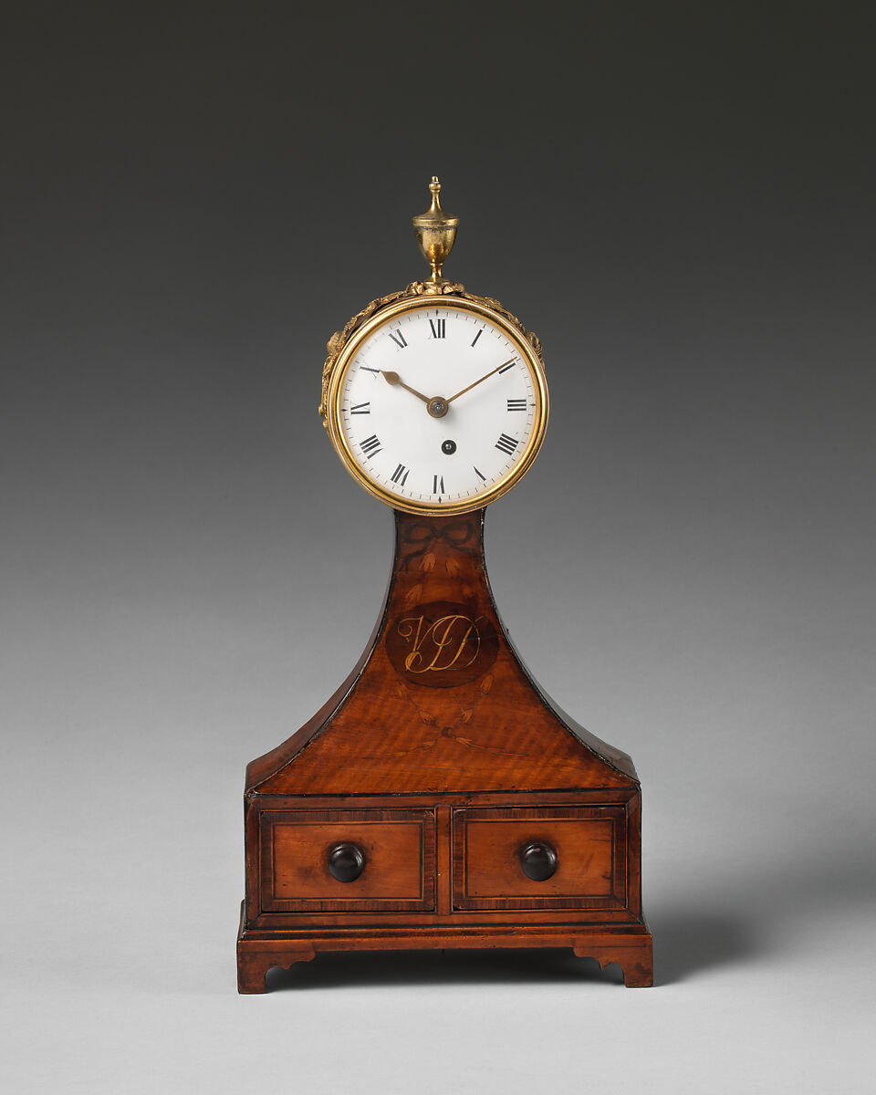 Balloon bracket clock, Clockmaker: Savory, Satinwood, mahogany, British, London