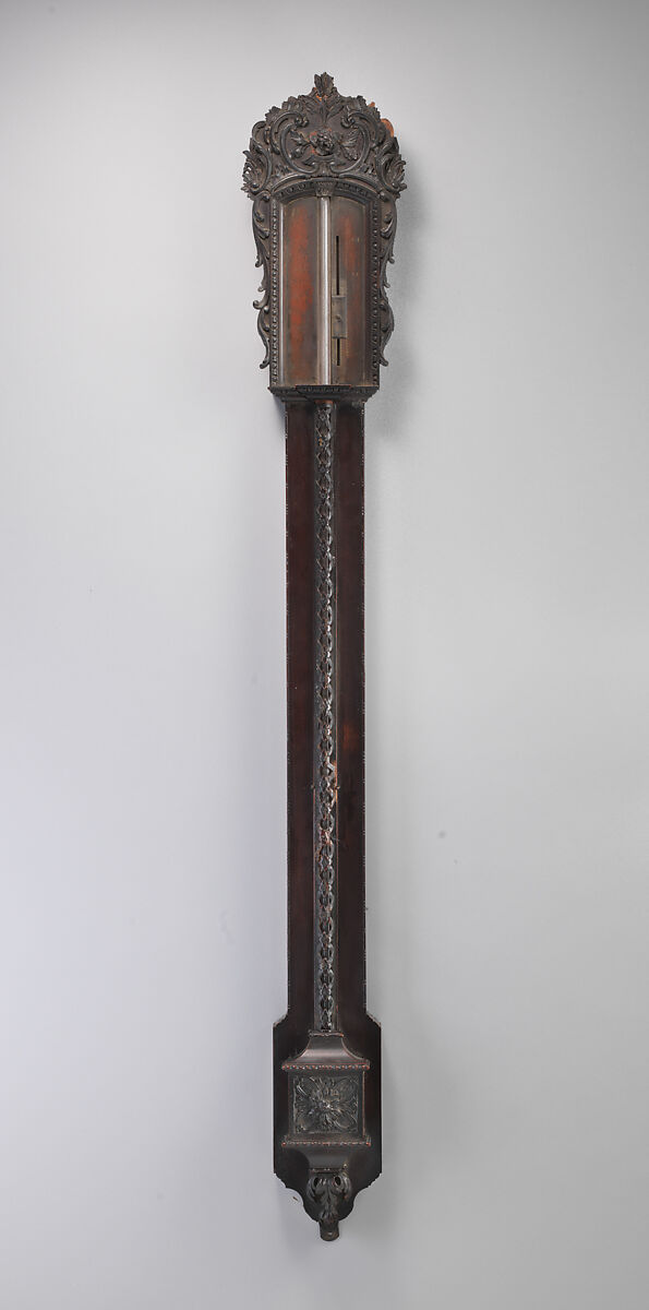 Torricellian barometer, Mahogany; mercury, British 
