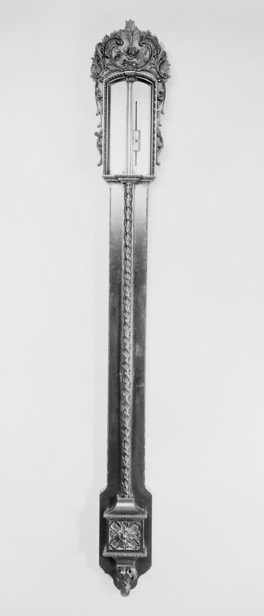 Torricellian barometer, Mahogany; mercury, British