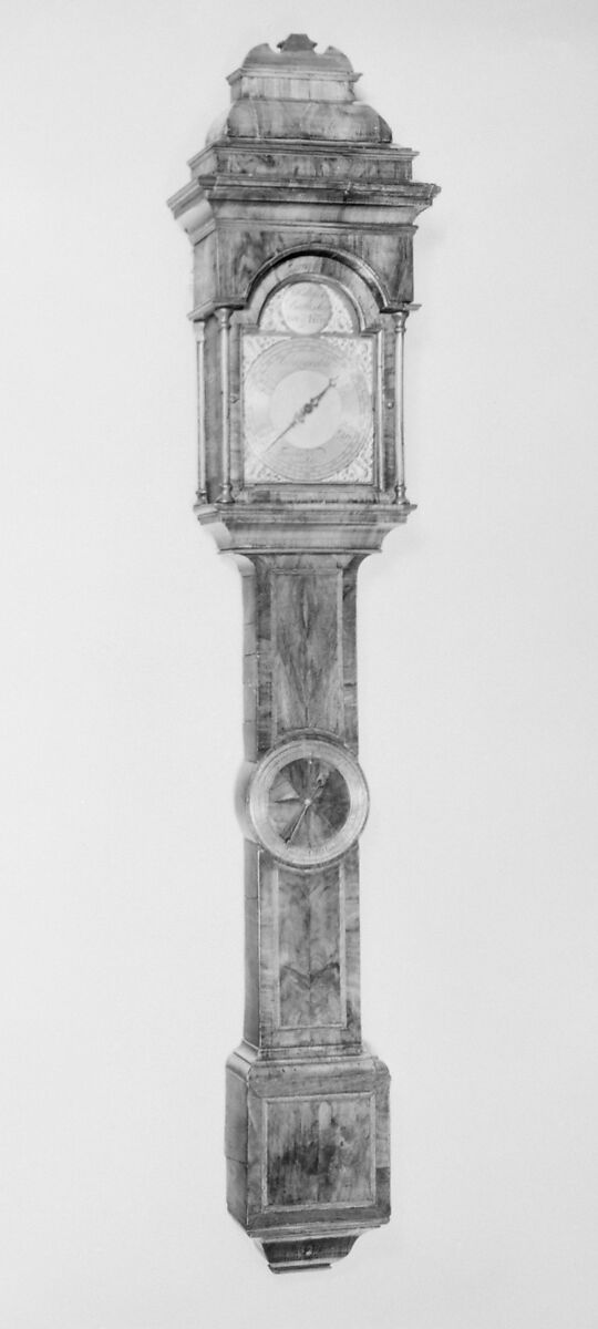 Wheel barometer, John Hallifax, Walnut, walnut veneer, British