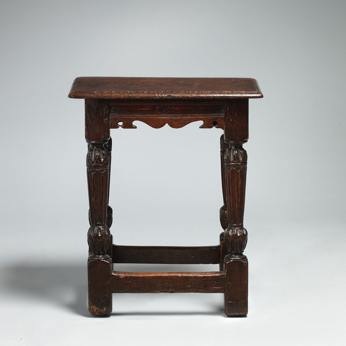 Stool, Oak, British