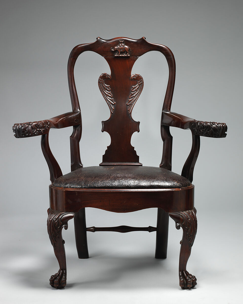 Armchair, Mahogany, British