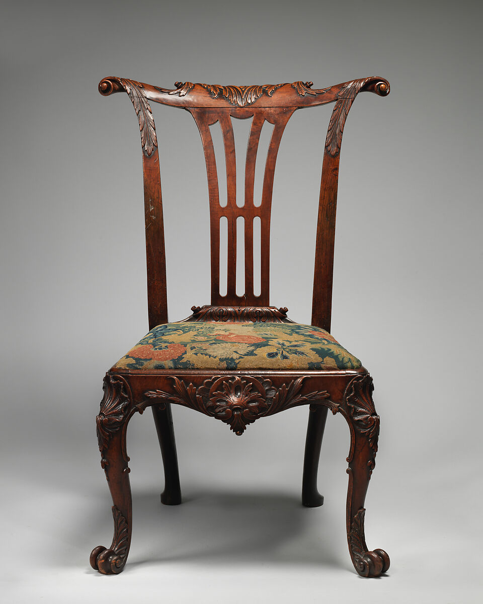 Side chair, Walnut, British