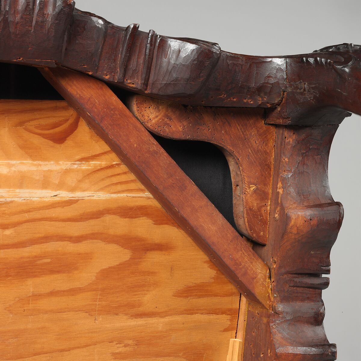 Armchair, After a design by Thomas Chippendale (British, baptised Otley, West Yorkshire 1718–1779 London), Mahogany, needlework, British