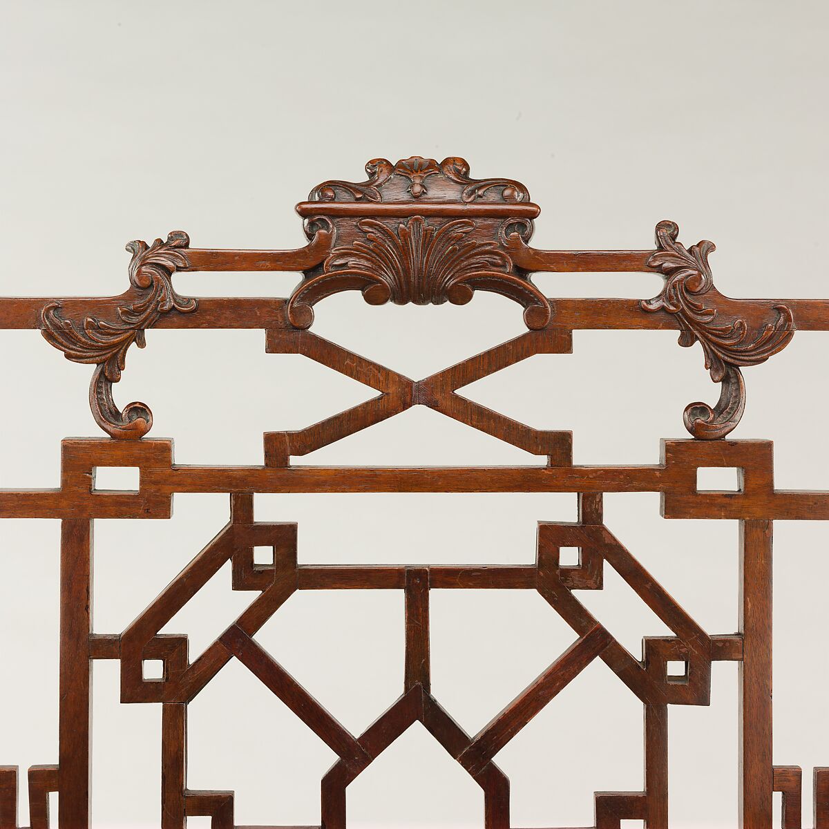 Armchair, Mahogany, needlework (modern), British