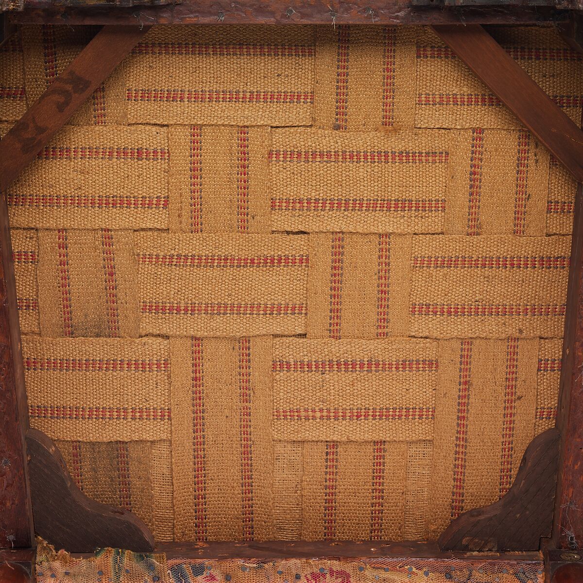 Armchair, Mahogany, needlework (modern), British